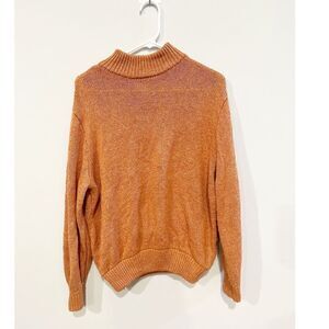 Aerie knit oversized sweater orange